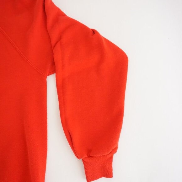 Vintage Jerzees Red Teddy Bear Christmas Sweatshirt Festive Holiday Santa Hat  L - Picture 4 of 10